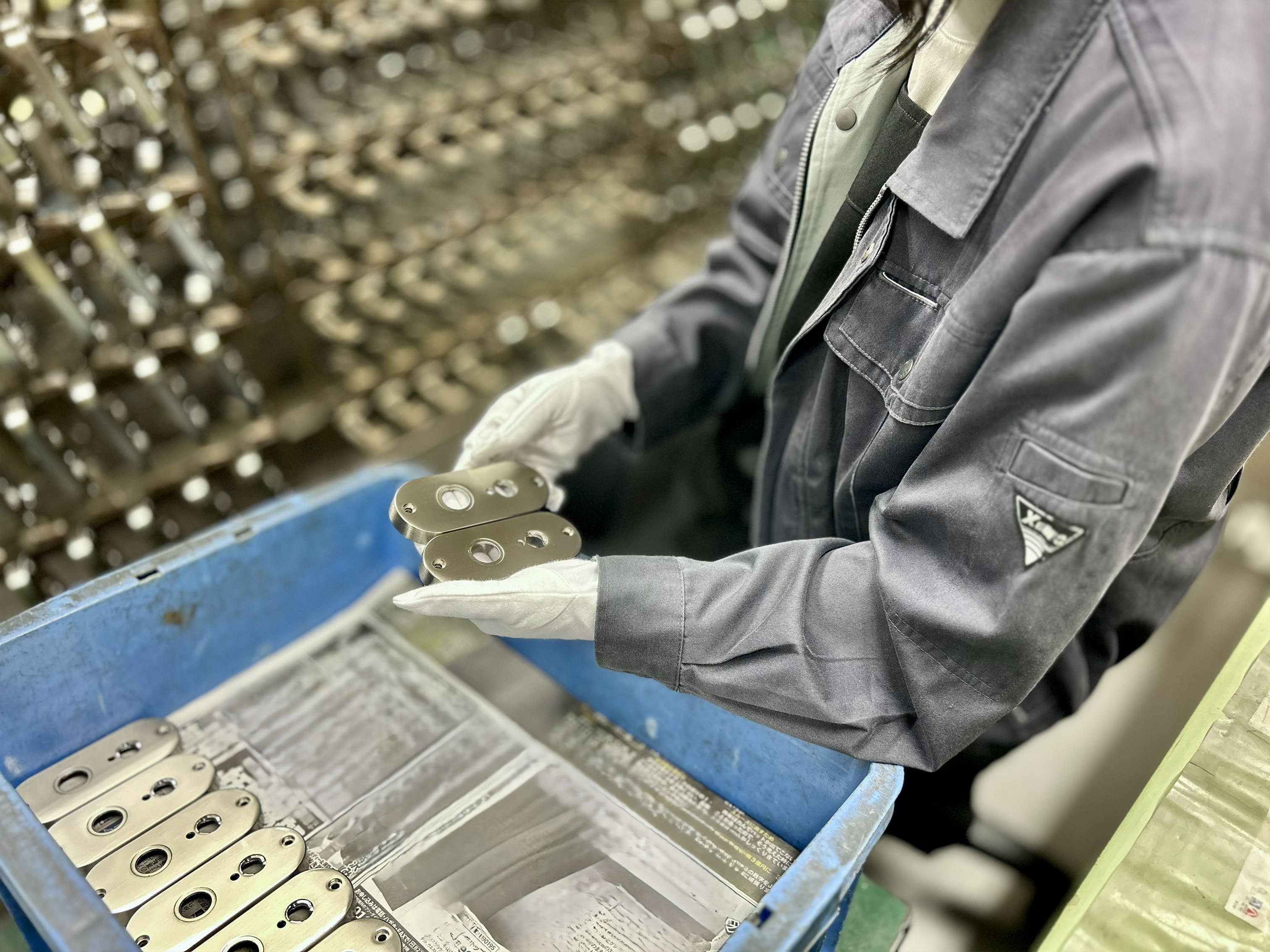製品脱着作業